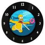 Relógio Em Disco De Vinil - The Simpsons Homer - Mr. Rock