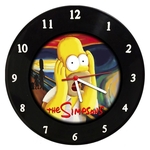 Relógio Em Disco De Vinil - The Simpsons O Grito - Mr. Rock