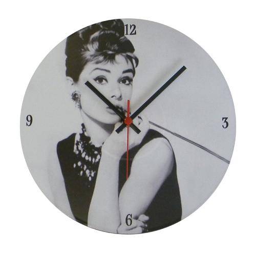 Relógio em Vinil Audrey Hepburn