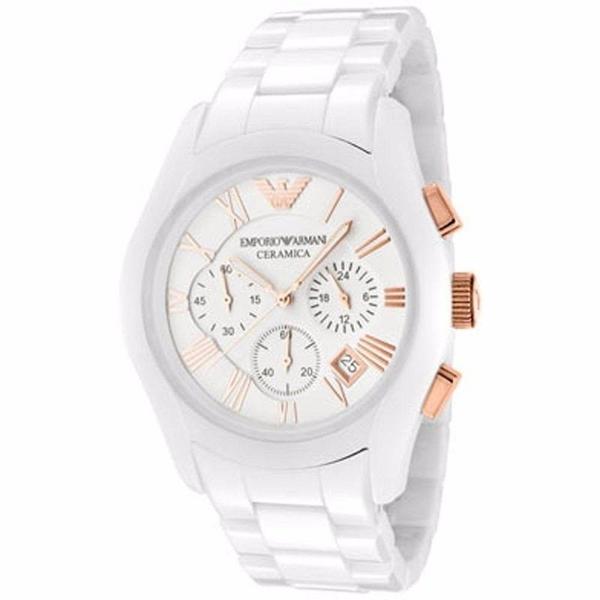 Relogio Empório Armani Ar1416 Cerâmica Branco - Emporio Armani