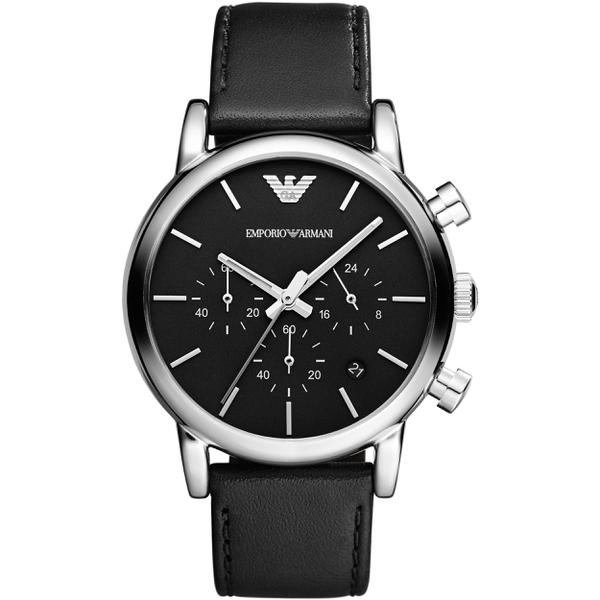 Relógio Emporio Armani Ar1733 Preto de Couro