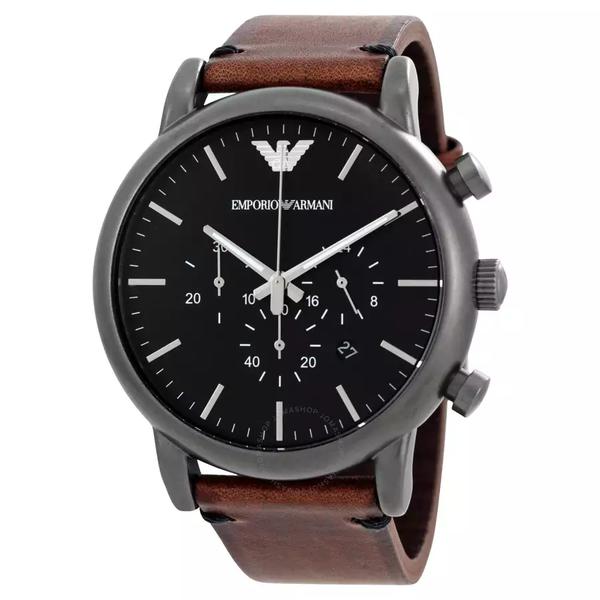 Relógio EMPORIO ARMANI AR1919 (Masculino) Marrom e Preto