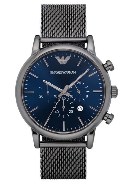 Relógio Empório Armani Ar1979 Azul Blue Dial Malha - Emporio Armani