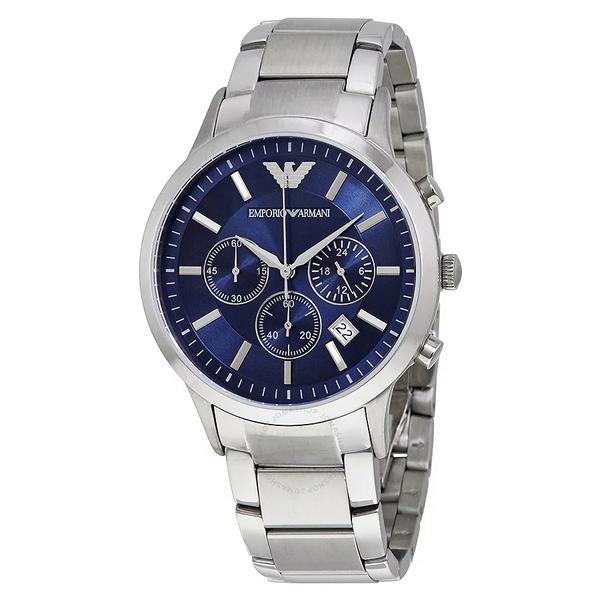 Relogio Emporio Armani Ar2448 Prata Azul