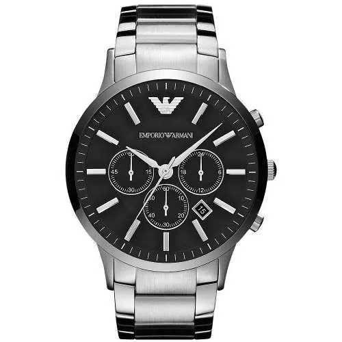 Relogio Emporio Armani Ar2460 Prata Preto