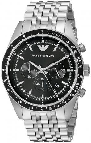 Relógio Emporio Armani AR5988 Aço Inoxidável 43mm Analógico Cronometro Oferta - Empório Armani