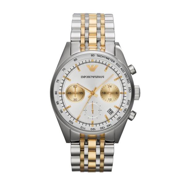 Relógio Emporio Armani Masculino Prata e Dourado - HAR6116/Z