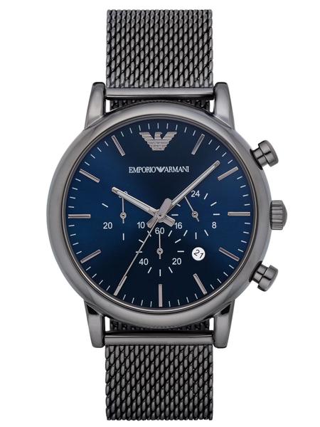 Relógio Emporio Armani Modelo Ar1979 Chumbo Azul