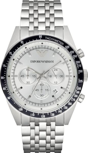 Relógio Emporio Armani Sportivo AR6073 Silver Stainless-Steel Quartz 43mm