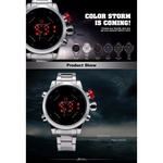 Relógio Esporte Shark Gulper Sh 103 Dual Time Led