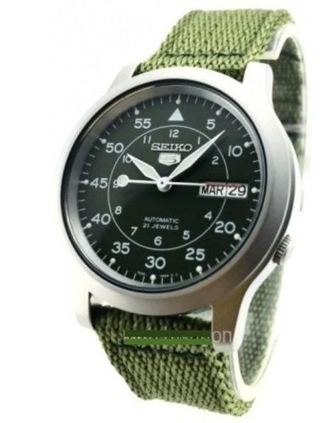 Relógio Esportivo de Aço Automático Seiko Snk805 K2 21 Joias