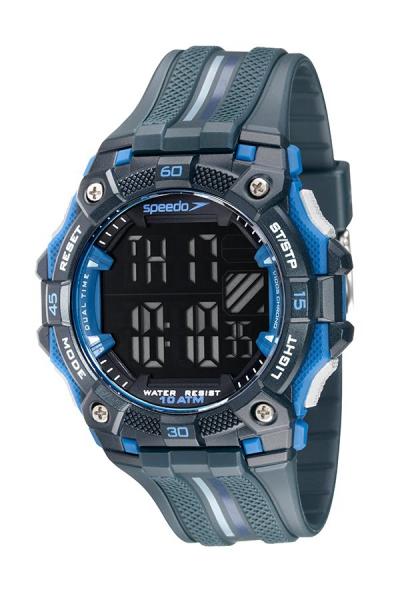 Relógio Esportivo Digital Azul e Cinza - Speedo
