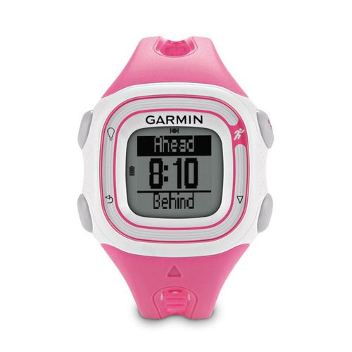 Relógio Esportivo Garmin Forerunner 10 com GPS, Monitor de Frequência Cardíaca Rosa e Branco