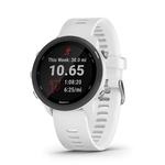 Relogio esportivo garmin forerunner 245 music branco e preto com gps e monitor cardiaco