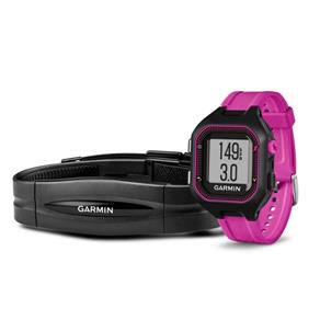 Relógio Esportivo Garmin Forerunner 25 Preto e Roxo com Gps e Monitor de Frequência Cardíaca