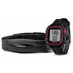 Relógio Esportivo Garmin Forerunner 25 Preto e Vermelho com GPS e Monitor de Frequência Cardíaca