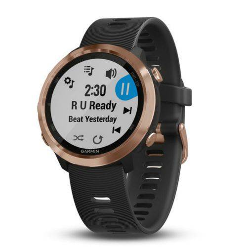 Relógio Esportivo Garmin Forerunner 645 Music - Rose Dourado