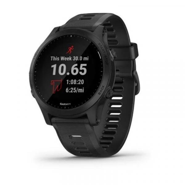 Relógio Esportivo Garmin Forerunner 945 Preto com GPS e Monitor Cardíaco