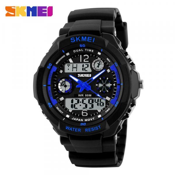 Relógio Esportivo Militar Masculino Skmei S-shock 0931 LED Digital Analógico à Prova D'Água Alarme Cronometro Quartz Junqiao - Original