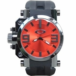 Relogio Esportivo OakGearbox Titanium Luxo Moda Lançamento 2019 VERMELHO