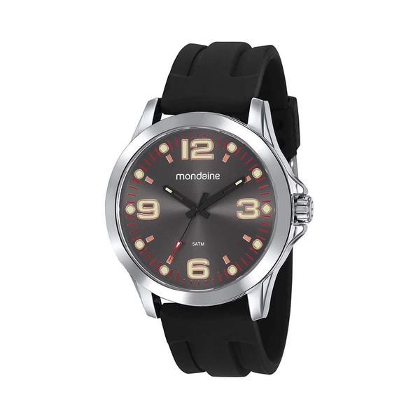 Relógio Esportivo Silicone Preto - Mondaine