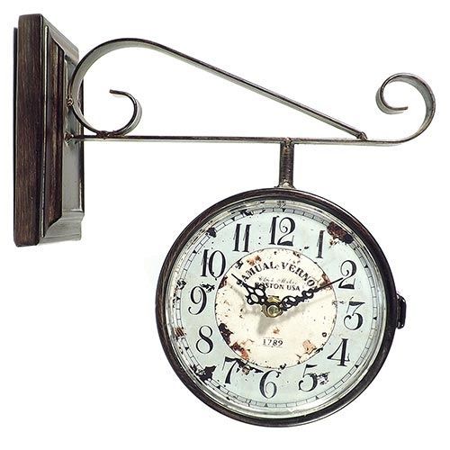 Relógio Estação Samuel Vernon Oldway Vintage - 29x27cm