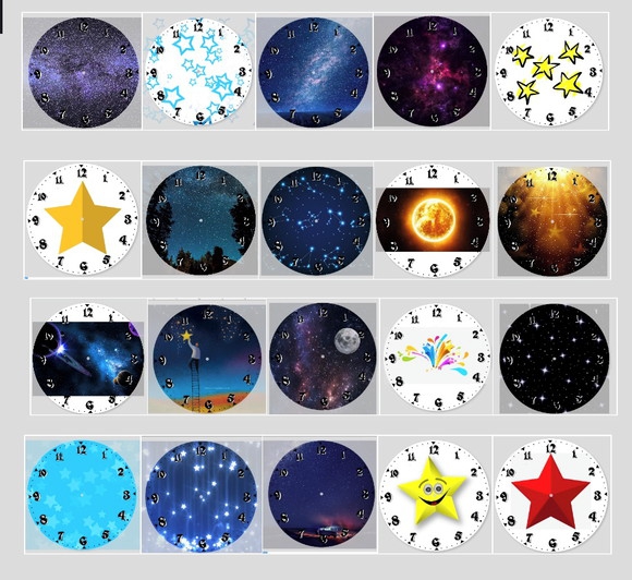 Relogio Estrelas Cosmo Holistico Universo Bem Estar Decor - Artesanato