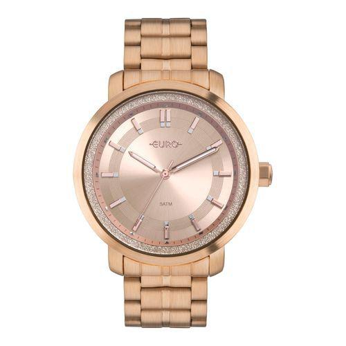 Relógio Euro Casual Shine Feminino Rosé Eu2036ypa/4j