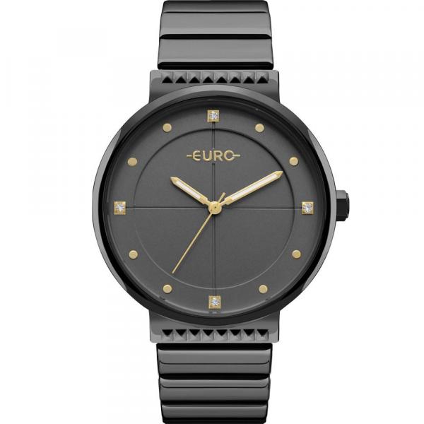 Relógio Euro Digital Dourado Fashion Preto EU2035YOB/4P