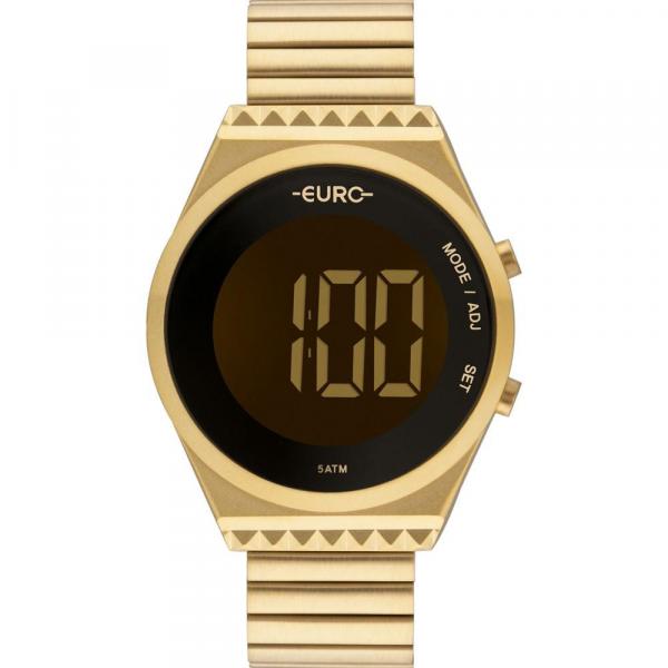 Relógio Euro Digital Feminino Dourado Novo Eubjt016aa/4D