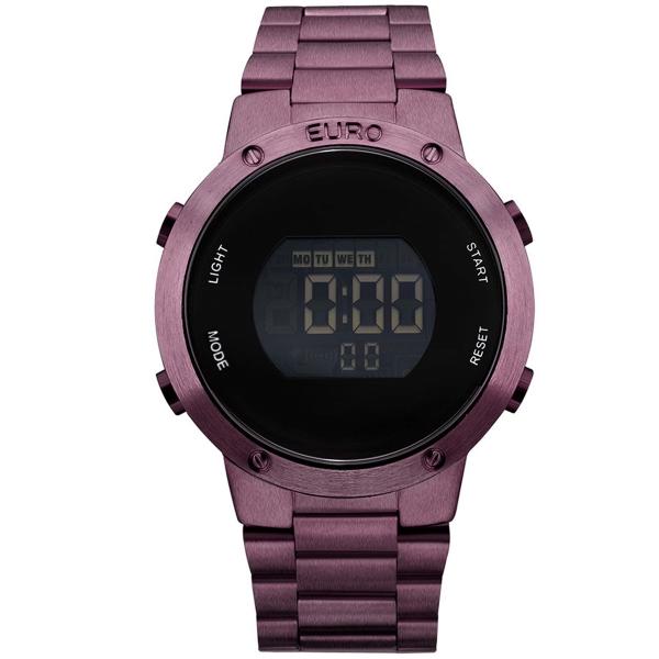 Relógio Euro Digital Feminino Roxo EUBJ3279AD/4T