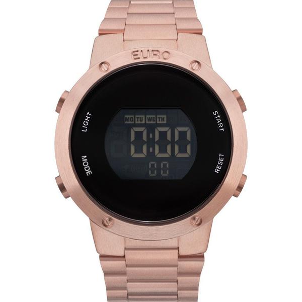 Relógio Euro Digital Puls Aço Rose Eubj3279af/4j