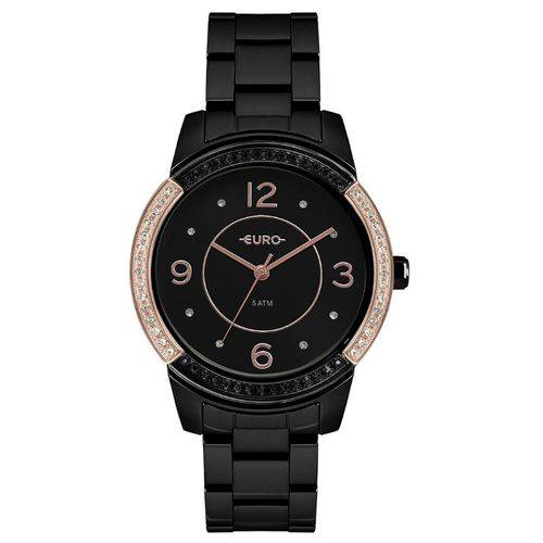 Relógio Euro Feminino Color Mix Glam Preto EU2036YMQ/4P