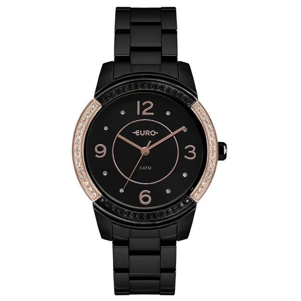 Relógio Euro Feminino Color Mix Glam Preto EU2036YMQ/4P