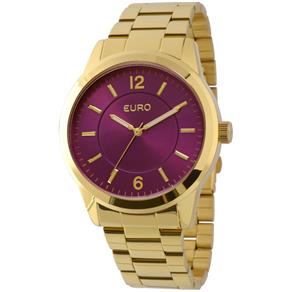 Relogio Euro Feminino Colors Eu2036lzd/4g Roxo Dourado Lançamento