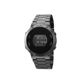 Relógio Euro Feminino Digital Prata Fosco Wr Eubj3279ae/4k