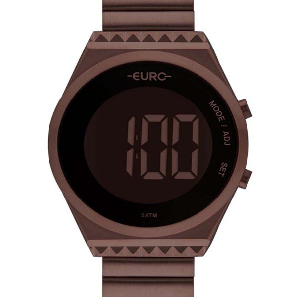 Relógio Euro Feminino Digital Slim EUBJT016AF/4M Chocolate