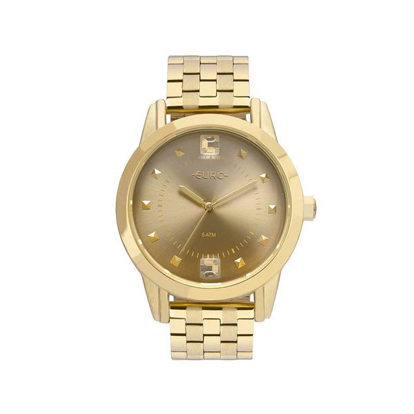 Relógio Euro Feminino Dourado Eu2035yrt/4d