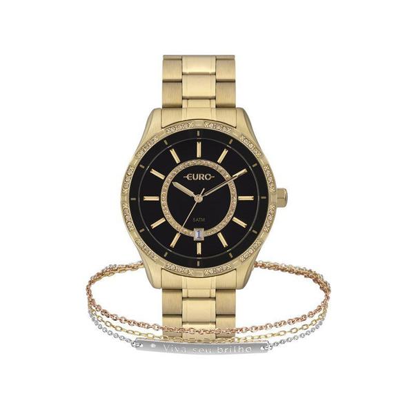 Relógio Euro Feminino Dourado Eu21176haa/k4p