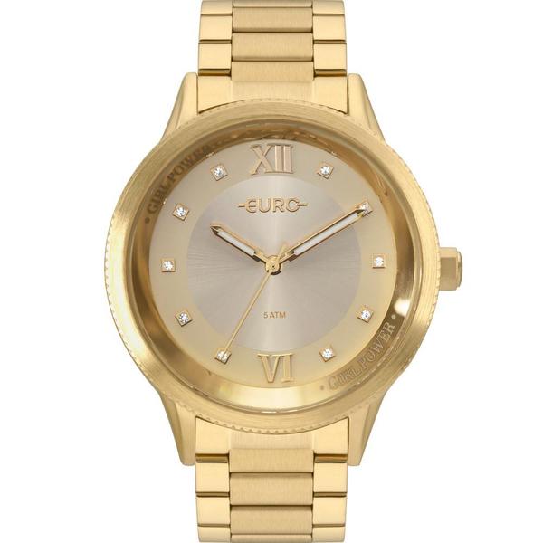 Relógio Euro Feminino Dourado Girl Power EU2036YOH/4D