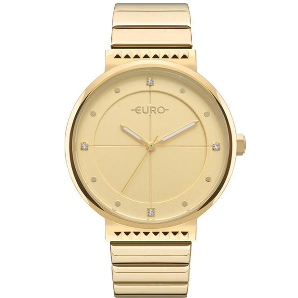 Relógio Euro Feminino Dourado Spike Slim EU2035YOA/4D