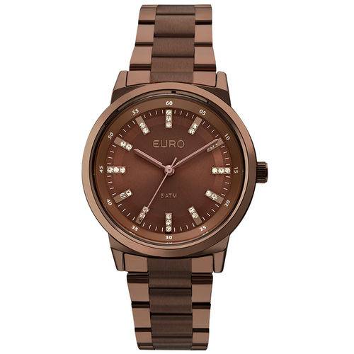 Relogio Euro Feminino Eu2036ylj/4m Marrom Chocolate