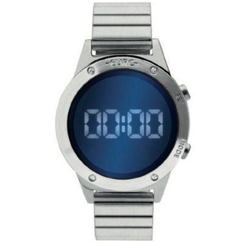 Relógio EURO Prata Digital com Lente Espelhada