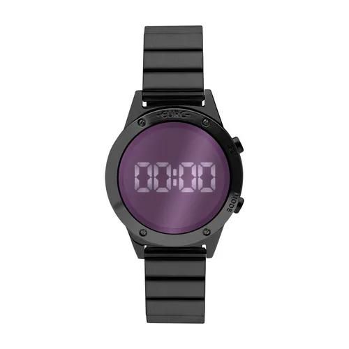 Relógio Euro Feminino Fashion Fit Reflexos Preto EujhS31Bad