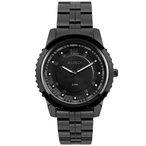 Relógio Euro Feminino Metal Glam Preto EU2035YOF/4P