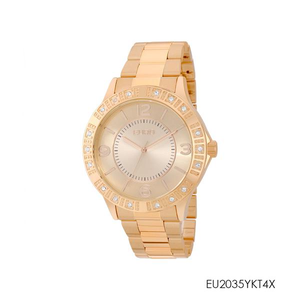 Relógio Euro Feminino Metalize Rose Gold Eu2035ykt