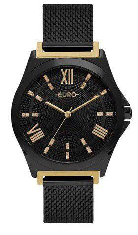 RELÓGIO EURO FEMININO MIXED PRETO EU2036YPK/5P - Cod Interno 030028863 - EU2036YPK/5P