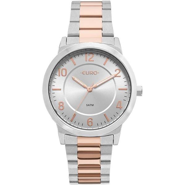 Relógio Euro Feminino Ref: Eu2036ylw/5k Bicolor Trendy Prata com Rosé