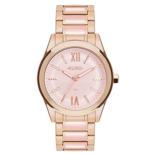 Relógio Euro Feminino Ref: Eu2036yqm/4t Fashion Rosé