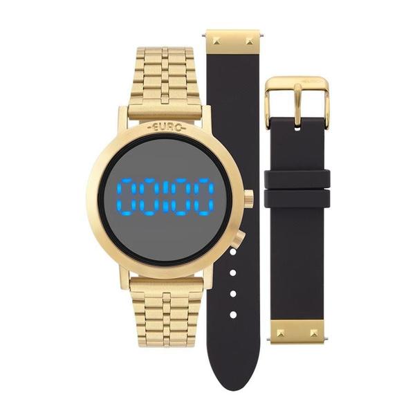 Relógio Euro Feminino Ref: Eubj3407aa/t4p Digital Fashion Fit Dourado